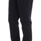 Ermanno Scervino Blue Cotton Blend Casual Fit Pants