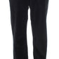 Ermanno Scervino Black Velvet Cotton Straight Legs Pants