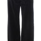 Ermanno Scervino Black Velvet Cotton Straight Legs Pants