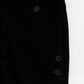 Ermanno Scervino Black Velvet Cotton Straight Legs Pants