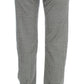 Ermanno Scervino Black White Checkered Cotton Casual Pants