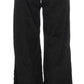 Ermanno Scervino Black Velvet Cotton Capri Bootcut Pants