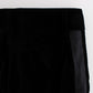 Ermanno Scervino Black Striped Velvet Viscose Bootcut Pants