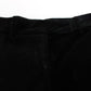 Ermanno Scervino Black Striped Velvet Viscose Bootcut Pants