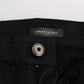 Ermanno Scervino Black Cotton Blend Regular Fit Pants