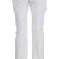 Ermanno Scervino White Nylon Padded Slim Fit Cargo Pants