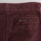 Ermanno Scervino Bordeaux Cotton Cropped Cargo Pants