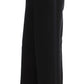 Ermanno Scervino Black Striped Cotton Blend Wide Legs Pants