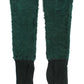 Dolce & Gabbana Green Leather Xiangao Fur Elbow Gloves