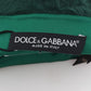 Dolce & Gabbana Green Leather Xiangao Fur Elbow Gloves