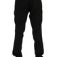 Dolce & Gabbana Black Striped Wool Stretch Pants