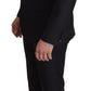 Dolce & Gabbana Black Virgin Wool Formal 3 Piece Suit