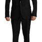 Dolce & Gabbana Black Formal 2 Piece MARTINI Suit