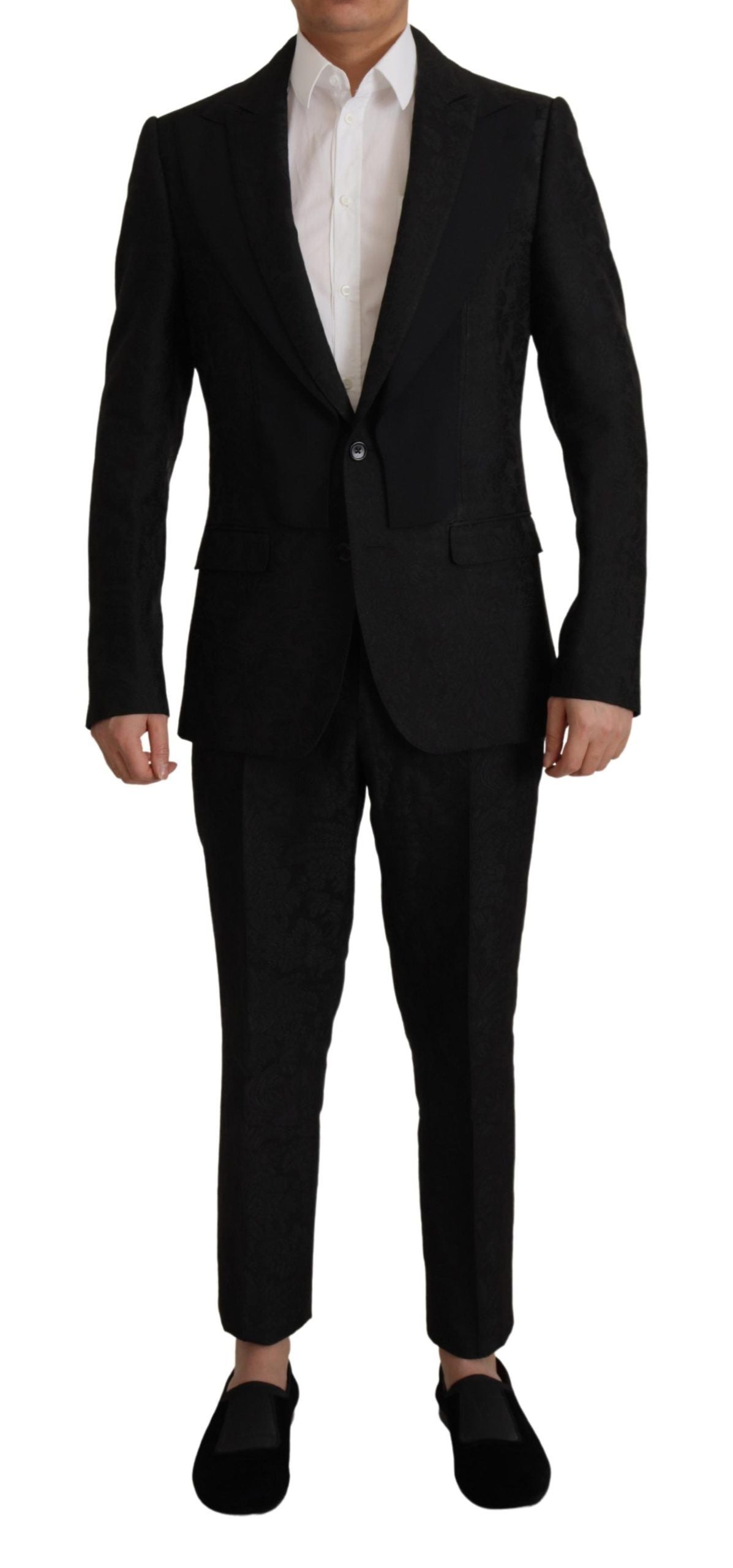 Dolce & Gabbana Black Formal 2 Piece MARTINI Suit