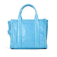 Marc Jacobs The Shiny Crinkle Mini Tote Air Blue Leather Bag