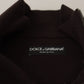 Dolce & Gabbana Brown Cashmere Collared Pullover Sweater