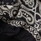 Dolce & Gabbana Black White Bandana Crewneck Pullover Sweater