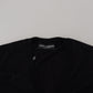 Dolce & Gabbana Black Wool Button Down Cardigan Sweater