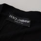 Dolce & Gabbana Black Wool Button Down Cardigan Sweater