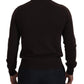 Dolce & Gabbana Brown Cashmere Crew Neck Pullover Sweater