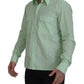 Dolce & Gabbana Mint Green Long Sleeves Button Down Shirt