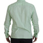 Dolce & Gabbana Mint Green Long Sleeves Button Down Shirt