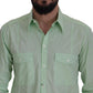 Dolce & Gabbana Mint Green Long Sleeves Button Down Shirt