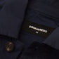 Dsquared² Dark Blue Cotton Collared Long Sleeves Casual Shirt