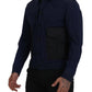 Dsquared² Dark Blue Cotton Collared Long Sleeves Casual Shirt