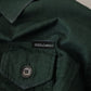 Dolce & Gabbana Dark Green Button Down Long Sleeves Shirt