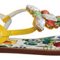 Dolce & Gabbana Multicolor Majolica Crystal Sandals Flip Flop Shoes