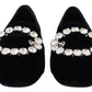 Dolce & Gabbana Chic Velvet Crystal-Embellished Loafers