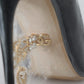 Dolce & Gabbana Black Leather Heels Pumps Plastic Wrapped Shoes