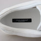 Dolce & Gabbana White Leather DG Logo Casual Sneakers Shoes