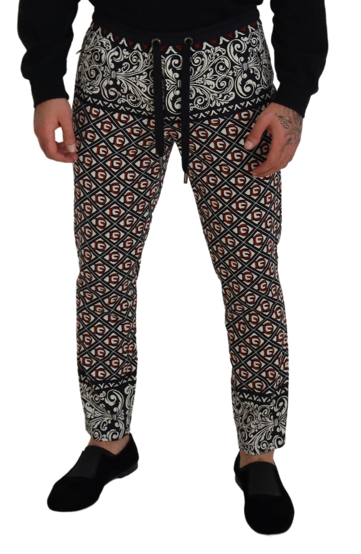 Dolce & Gabbana Multicolor Baroque Sweatpants Jogging Pants