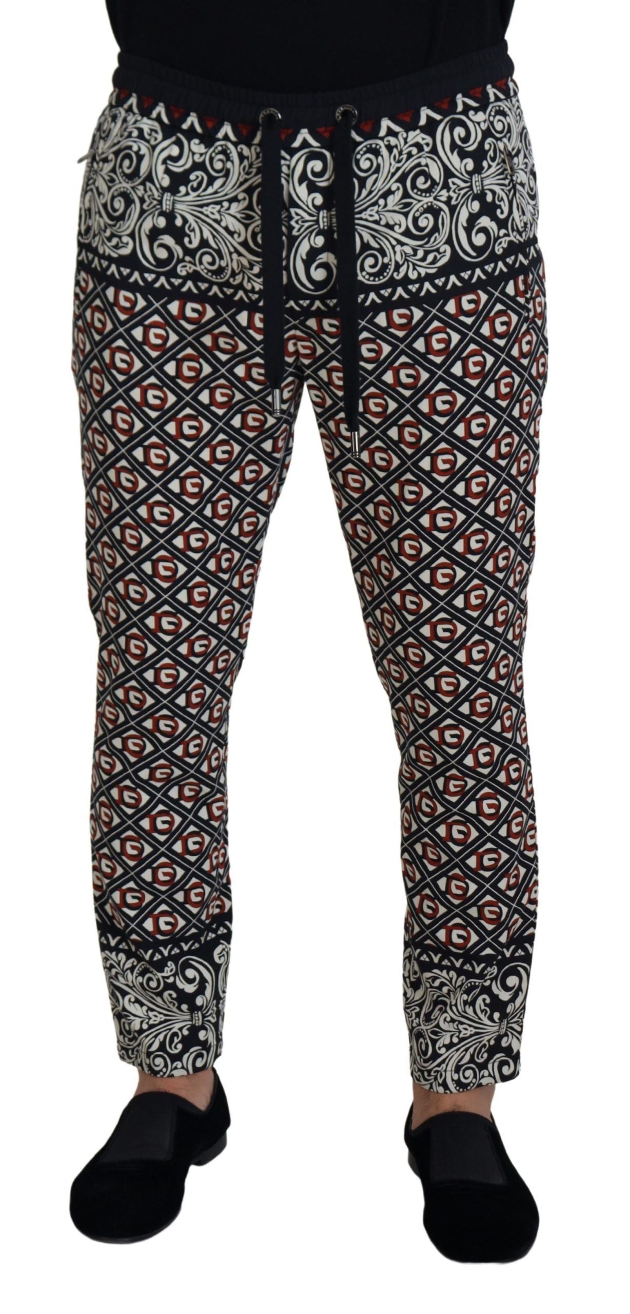 Dolce & Gabbana Multicolor Baroque Sweatpants Jogging Pants