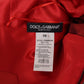 Dolce & Gabbana Red A-line Pleated Satin Silk Dress