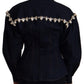 Dolce & Gabbana Blue Denim Crystal Embellish Cotton Jacket