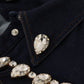 Dolce & Gabbana Blue Denim Crystal Embellish Cotton Jacket