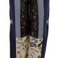 Dolce & Gabbana Multicolor Patchwork DG Fashion Wide Leg Denim Pant