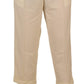 Dolce & Gabbana Ivory High Waist Cropped Folded Hem Trousers Pants