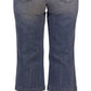 Dolce & Gabbana Blue Washed High Waist Cropped Denim Jeans