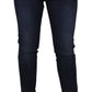 Dolce & Gabbana Blue Cotton High Waist Skinny Denim Jeans