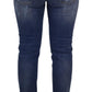 Dolce & Gabbana Blue Washed Cotton Skinny Low Waist Denim Jeans