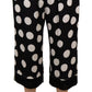 Dolce & Gabbana Polka Dot Mid Waist Cropped Trouser Pants