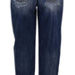 Dolce & Gabbana Blue Washed High Waist Loose Fit Pants