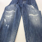 Dolce & Gabbana Blue Washed High Waist Loose Fit Pants