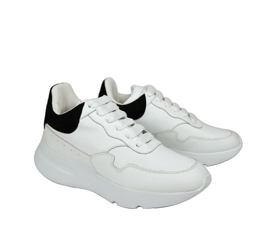 Alexander McQueen Alexander McQueen Women White Leather Suede Sneaker