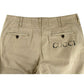 Gucci Light Brown Washed Gucci Print Button Fly Pants