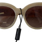 Dolce & Gabbana Beige Acetate Full Rim Brown Lense DG4294 Sunglasses